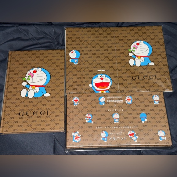 GUCCI x DORAEMON FULL (5 PC) STATIONARY SET (NEW - 2021)